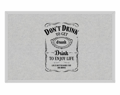 Drink to Enjoy Life Rohožka - Bílá