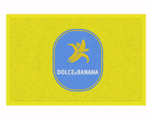 Dolce & Banana Rohožka - Bílá