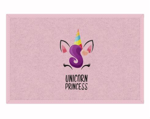 Unicorn princess Rohožka - Bílá