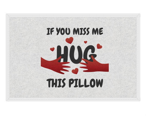 Hug this pillow Rohožka - Bílá