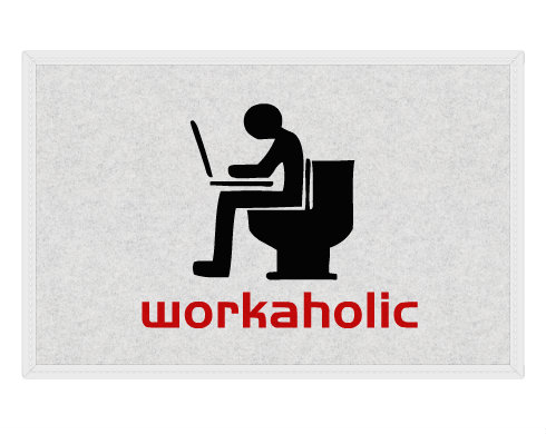 Workoholic Rohožka - Bílá