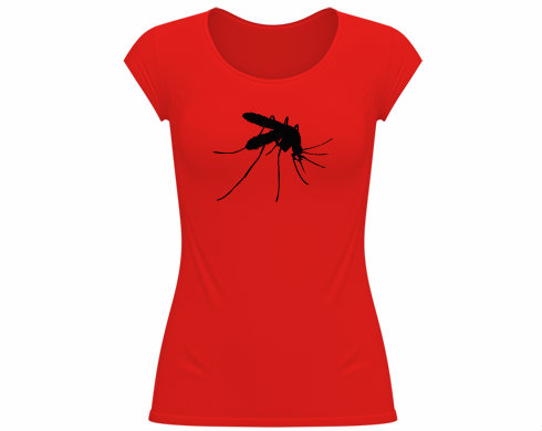 Komár Dámské tričko velký výstřih - Bílá
