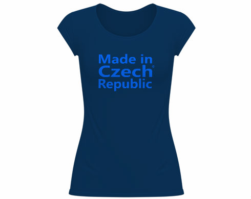 Made in Czech republic Dámské tričko velký výstřih - Bílá