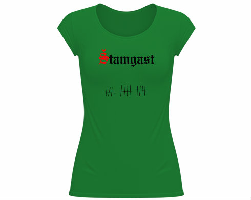Štamgast Dámské tričko velký výstřih - Bílá