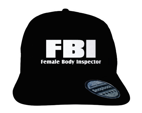FBI Kšiltovka Snapback Rapper - černá