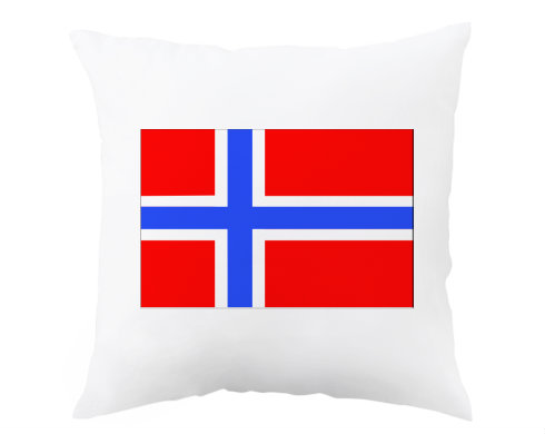 Norsko Polštář - bílá
