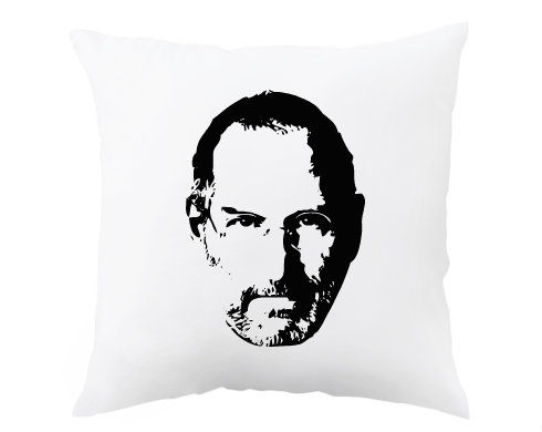 Steve Jobs Polštář - bílá