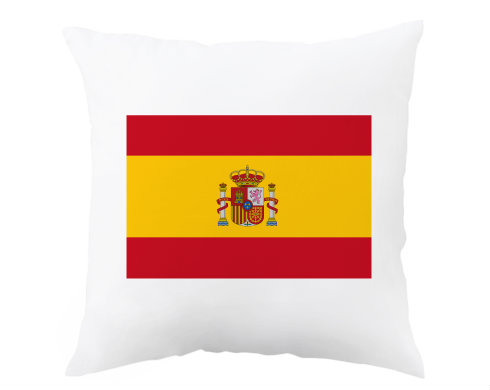 Španělská vlajka Polštář - bílá