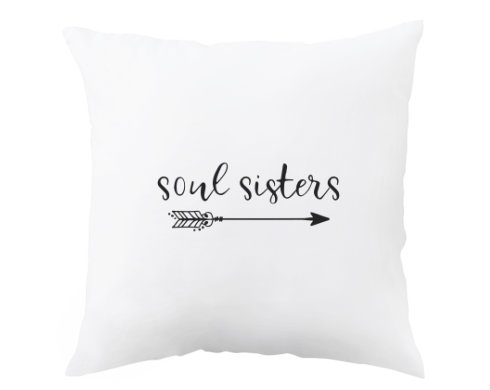Soul sisters Polštář - bílá