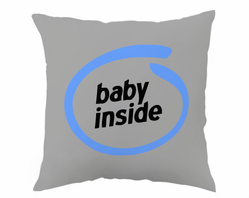 Baby Inside Polštář - bílá