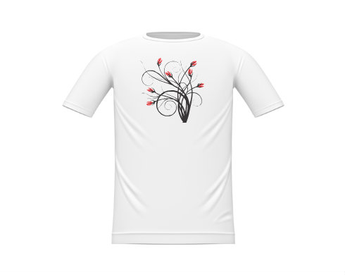Divoké květy Dětské tričko - Bílá