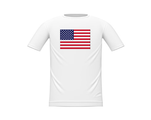 USA Dětské tričko - Bílá
