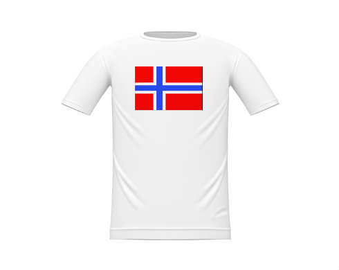 Norsko Dětské tričko - Bílá