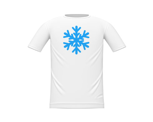 Sněhová vločka Dětské tričko - Bílá