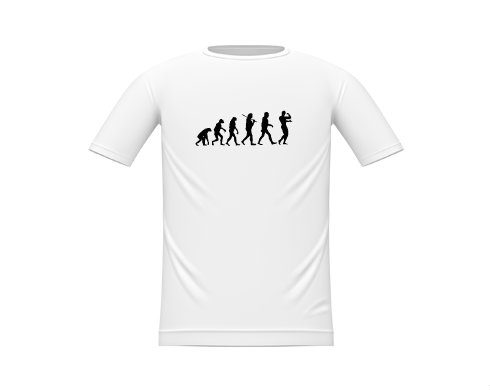 Evolution Bodybuilder Dětské tričko - Bílá