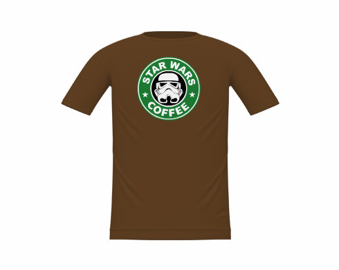 Starwars coffee Dětské tričko - Bílá