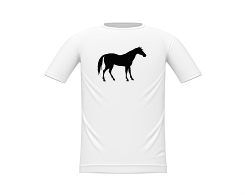Kůň Dětské tričko - Bílá