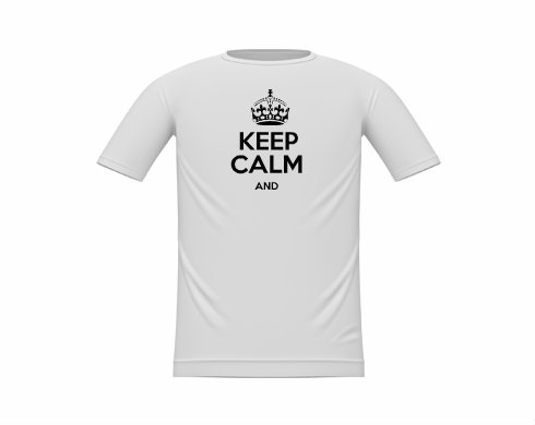Keep calm Dětské tričko - Bílá