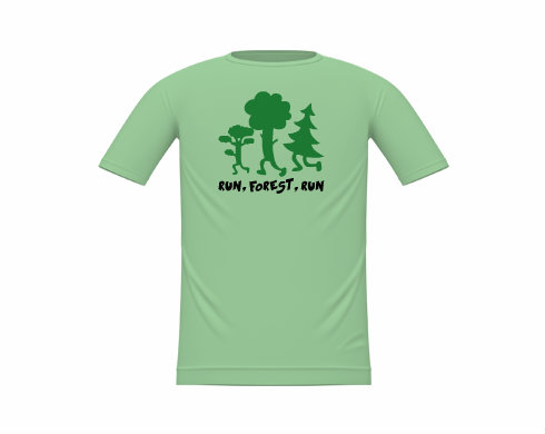 Run forest run Dětské tričko - Bílá