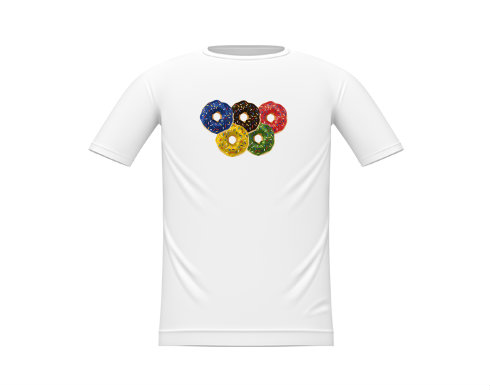Donut olympics Dětské tričko - Bílá