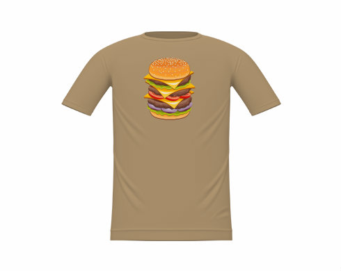 Hamburger Dětské tričko - Bílá