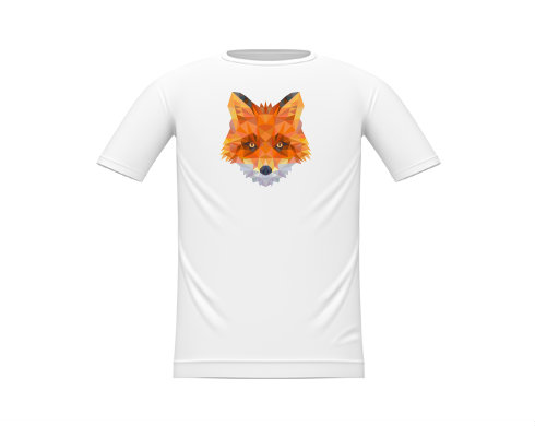 liška Dětské tričko - Bílá