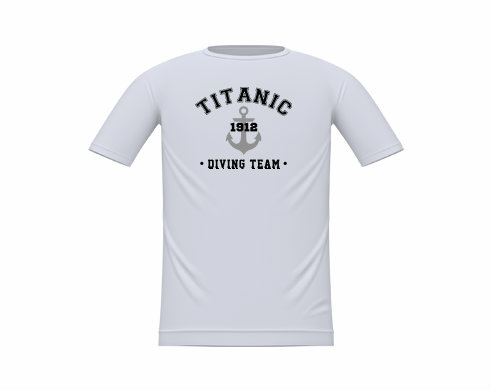 TITANIC DIVING TEAM Dětské tričko - Bílá