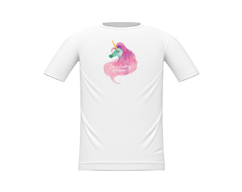 I′m a fucking unicorn Dětské tričko - Bílá