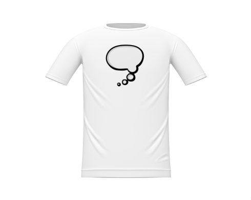 Bublina bez textu Dětské tričko - Bílá