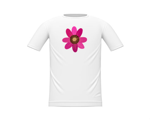 Květina Dětské tričko - Bílá