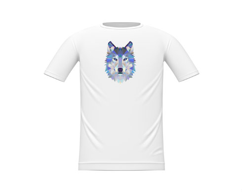 Vlk Dětské tričko - Bílá