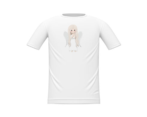 Andílek Dětské tričko - Bílá