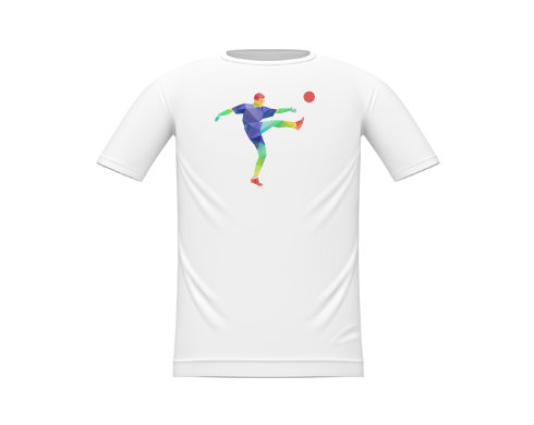 Fotbal Dětské tričko - Bílá