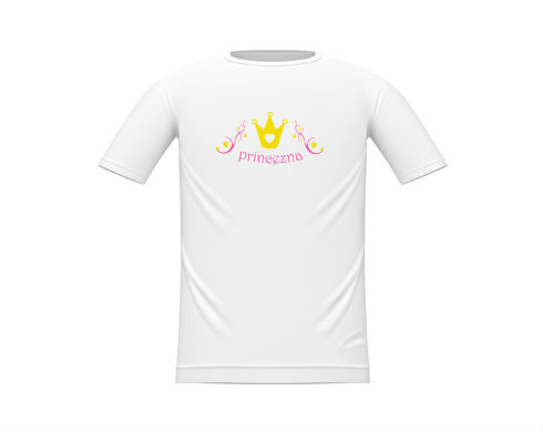 Princezna Dětské tričko - Bílá