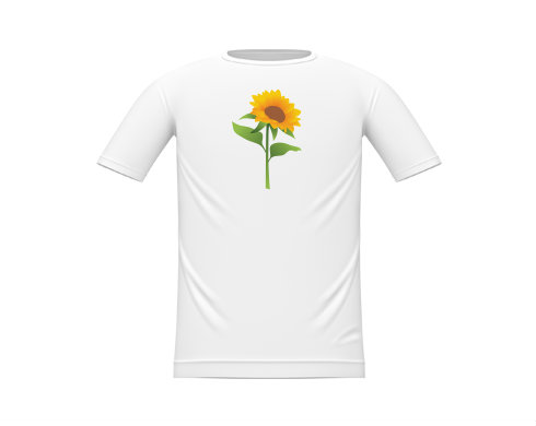 Slunečnice Dětské tričko - Bílá