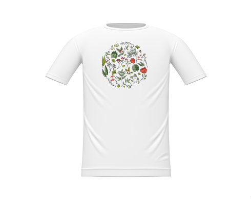 květiny pattern Dětské tričko - Bílá
