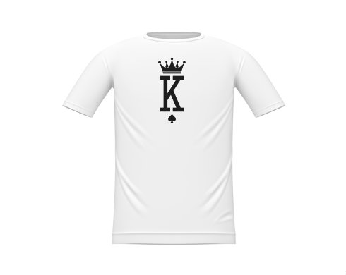 K as King Dětské tričko - Bílá