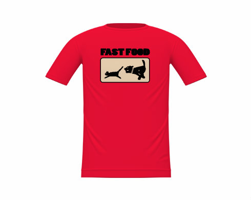Fast food Dětské tričko - Bílá