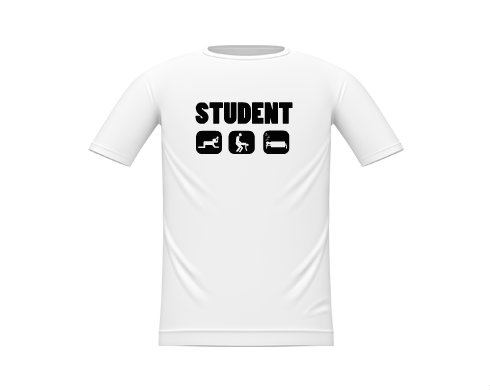 Student Dětské tričko - Bílá