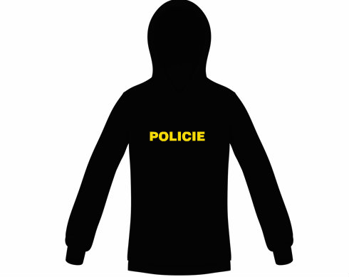 Policie Dětská mikina - černá