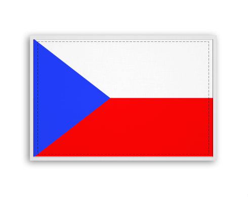 Česká republika Fotoobraz 90x60 cm střední - Bílá