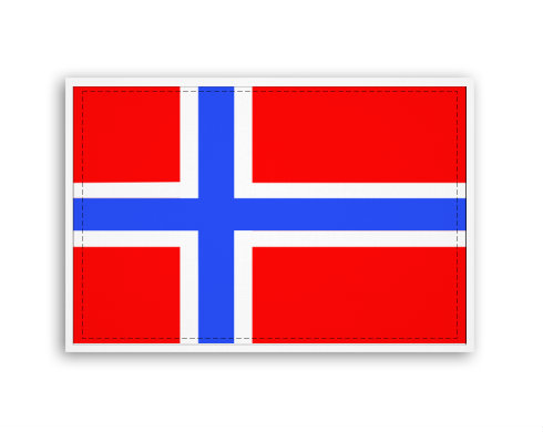 Norsko Fotoobraz 90x60 cm střední - Bílá