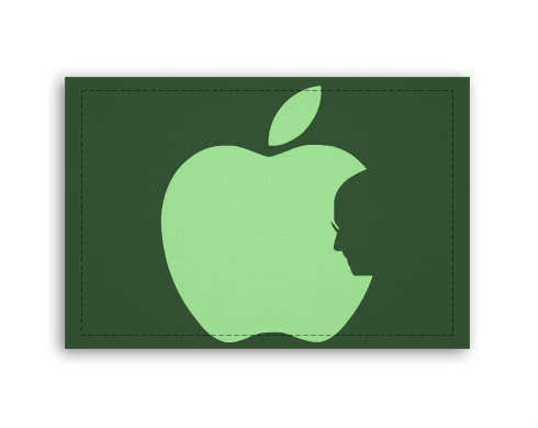 Apple Jobs Fotoobraz 90x60 cm střední - Bílá