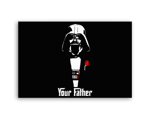 Your Father Fotoobraz 90x60 cm střední - Bílá