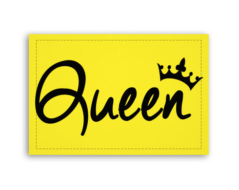 Queen Fotoobraz 90x60 cm střední - Bílá