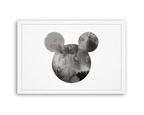 Mickey Mouse Fotoobraz 90x60 cm střední - Bílá