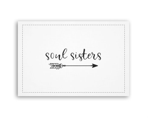 Soul sisters Fotoobraz 90x60 cm střední - Bílá