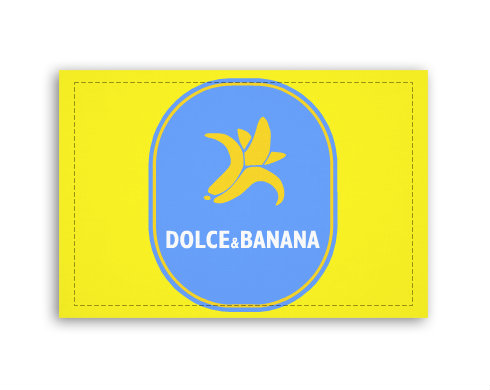 Dolce & Banana Fotoobraz 90x60 cm střední - Bílá