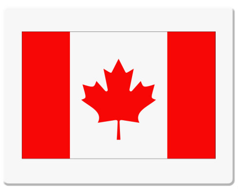 Kanada Podložka pod myš - Bílá