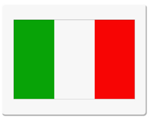 Itálie Podložka pod myš - Bílá